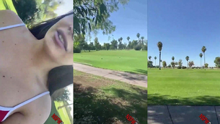 Alisson Parker e amiga se masturbando em campo de golfe