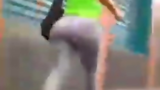 Latina big butt walking