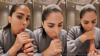 Ana Paula Saenz Sucking Dildo